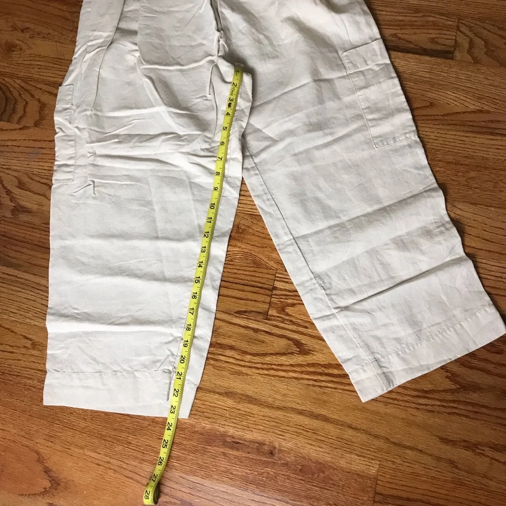 Zara Beige Linen Pants
